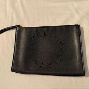 Stella McCartney logo clutch